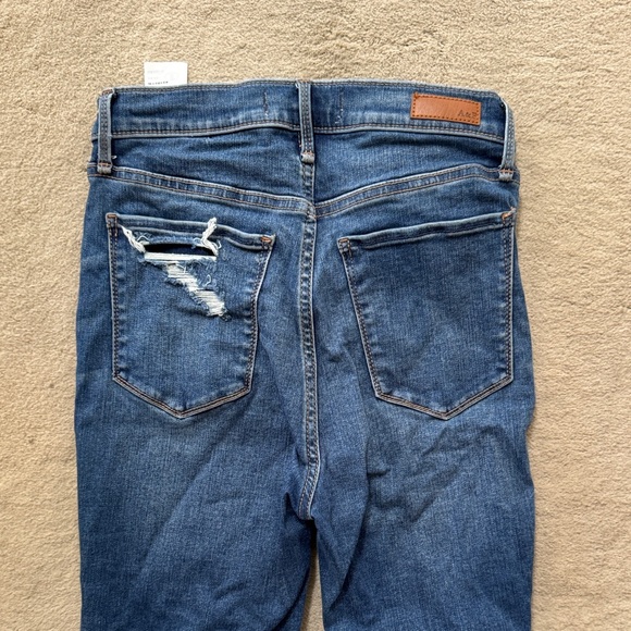 Abercrombie & Fitch Dark Blue Distressed Skinny Jeans sz 27/4 - Picture 6 of 6